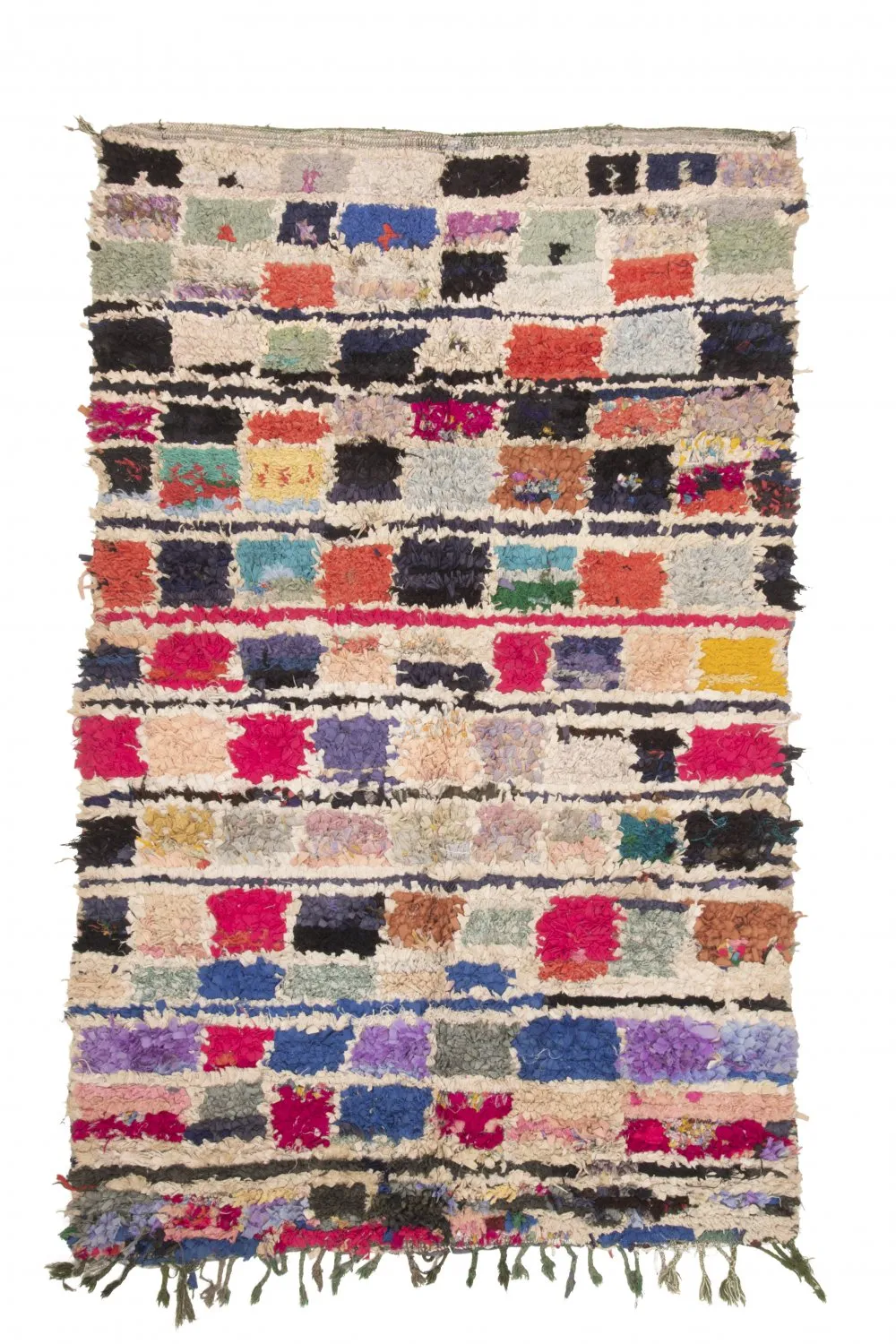 Tapete Berbere Marroquino Boucherouite 230 x 135 cm
