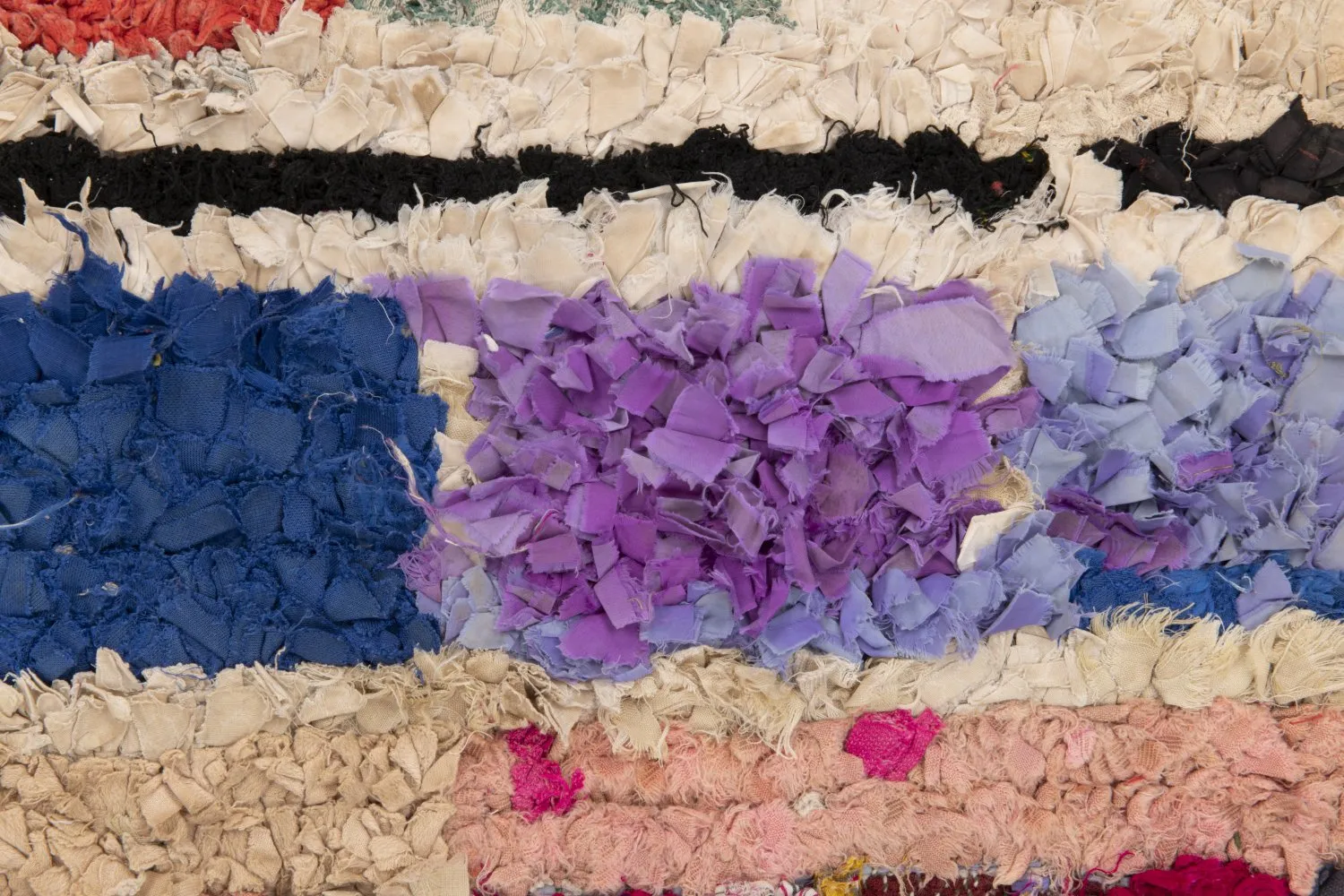 Tapete Berbere Marroquino Boucherouite 230 x 135 cm