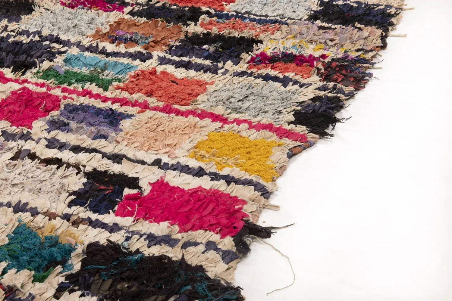 Tapete Berbere Marroquino Boucherouite 230 x 135 cm