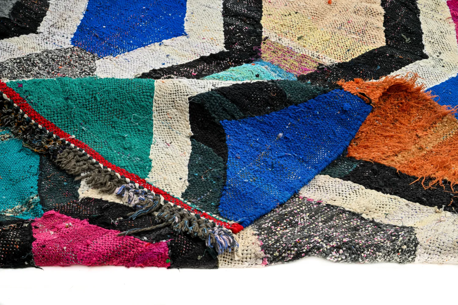 Tapete Berbere Marroquino Boucherouite 140 x 290 cm