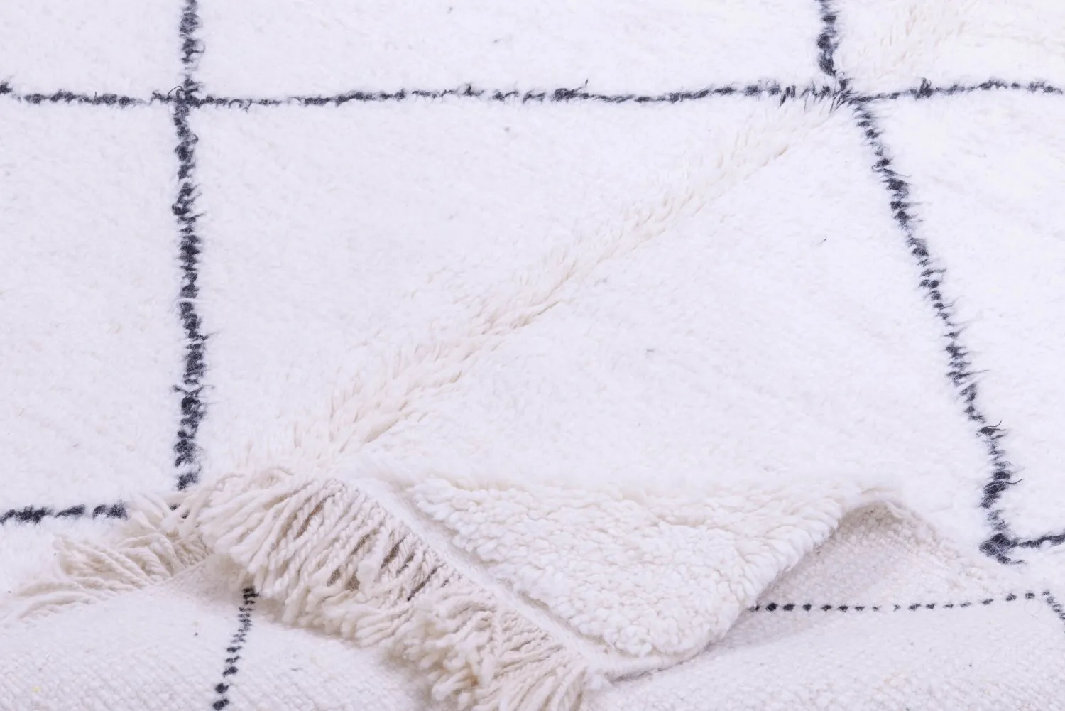 Tapete Kilim Marroquino Beni Ourain 245 x 145 cm