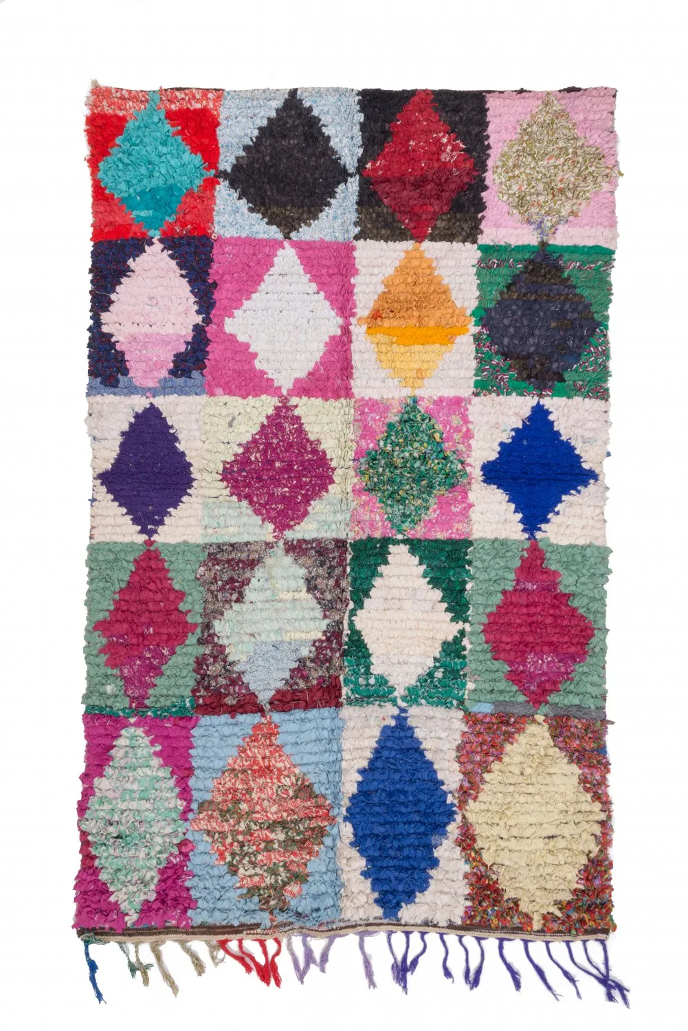 Tapete Berbere Marroquino Boucherouite 265 x 155 cm