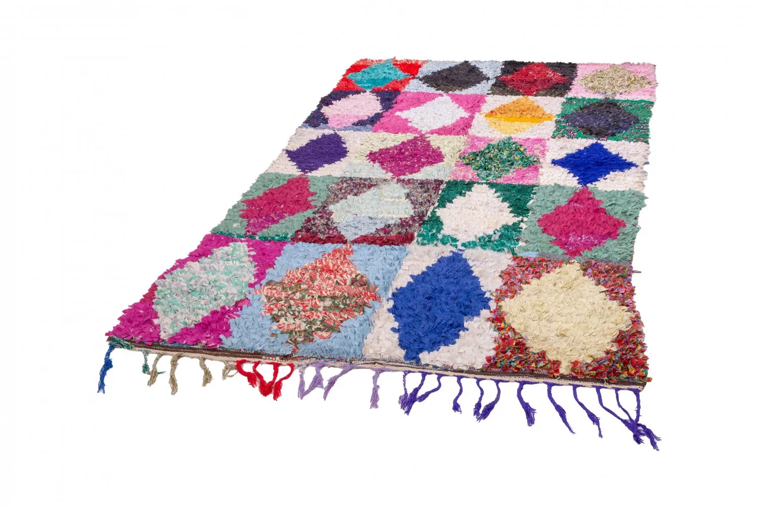 Tapete Berbere Marroquino Boucherouite 265 x 155 cm