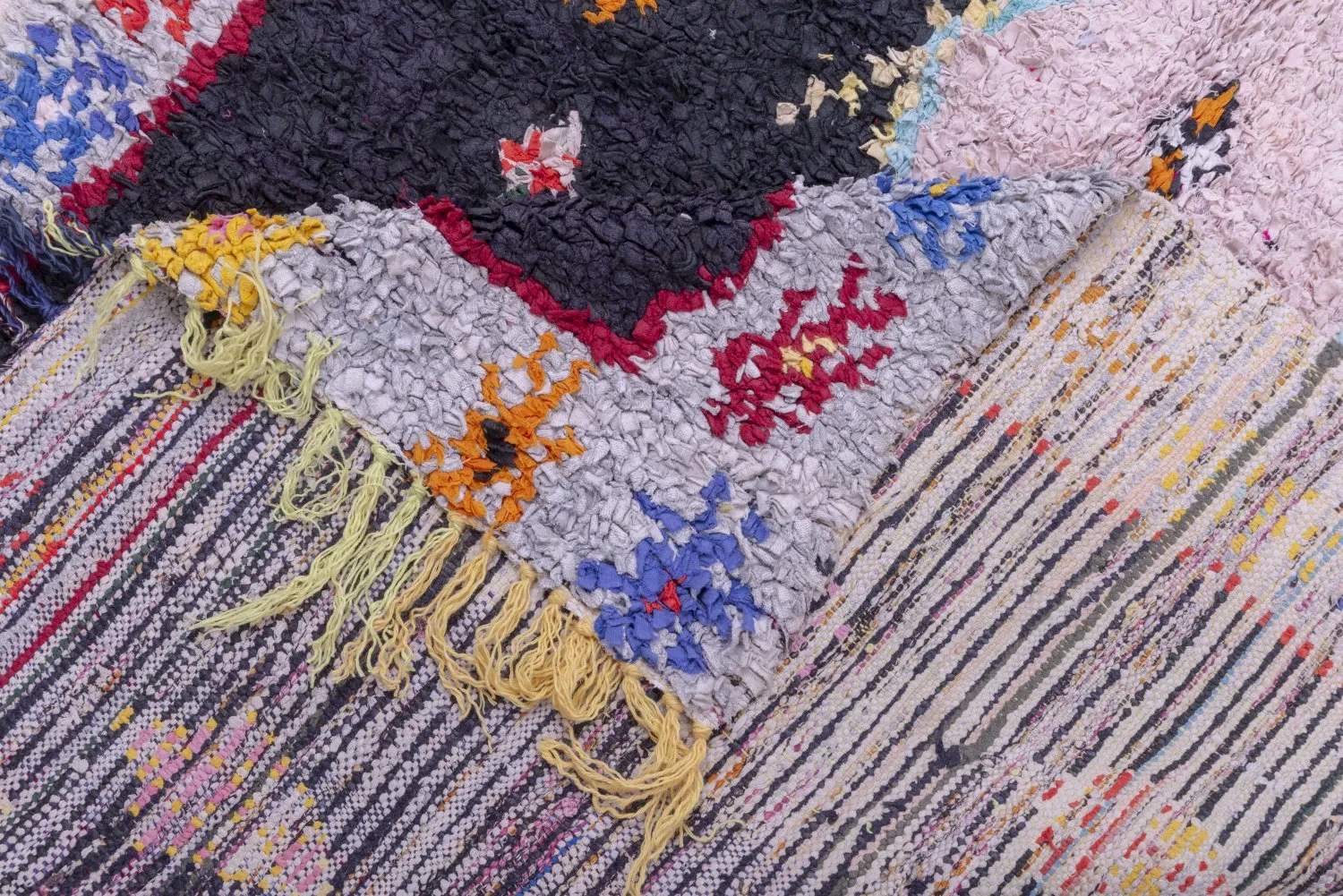 Tapete Berbere Marroquino Boucherouite 195 x 120 cm
