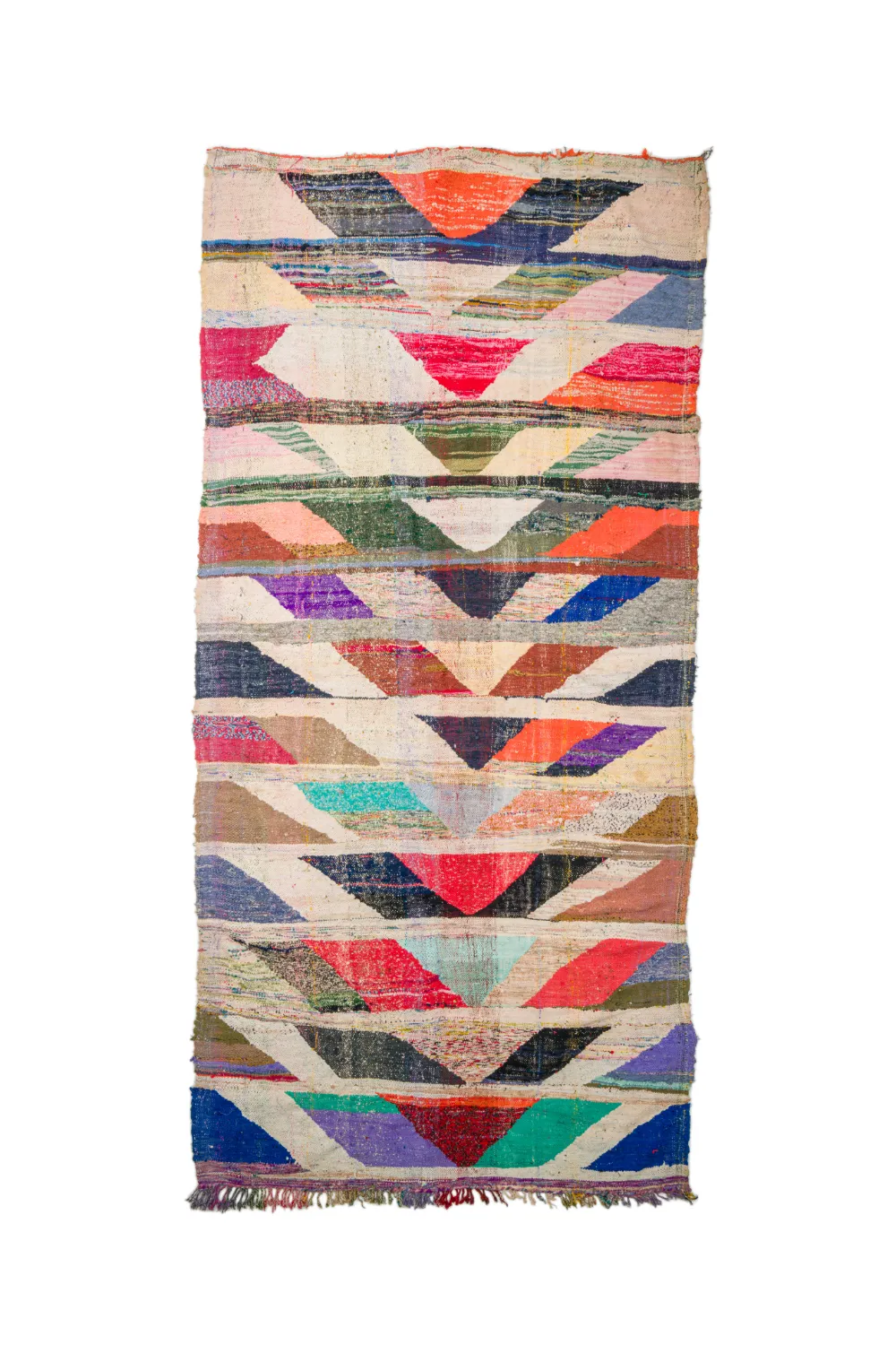 Tapete Berbere Marroquino Boucherouite 165 x 350 cm