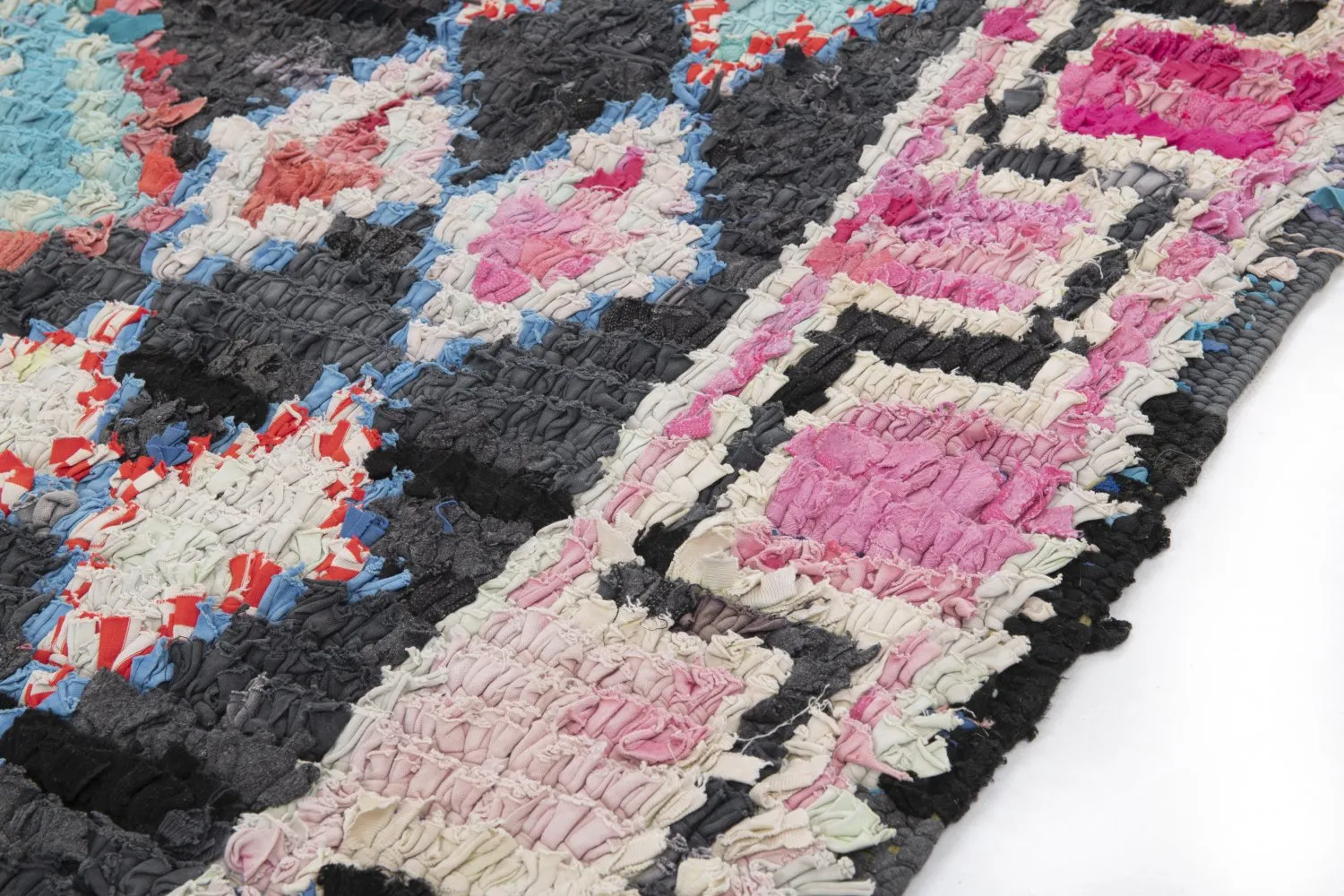 Tapete Berbere Marroquino Boucherouite 310 x 130 cm