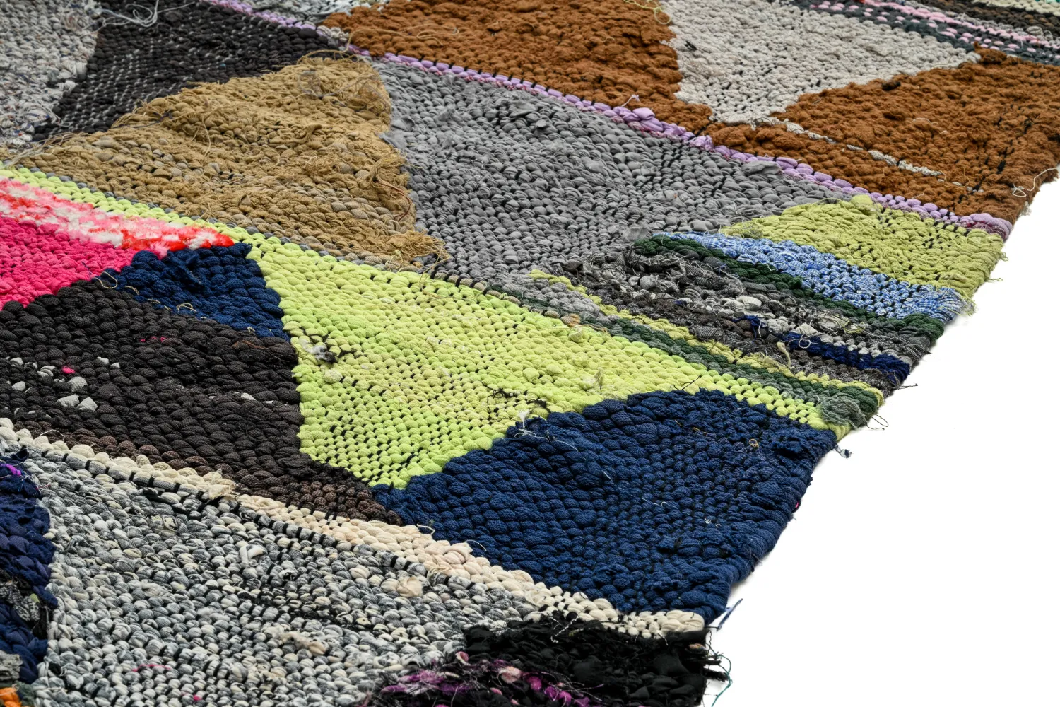 Tapete Berbere Marroquino Boucherouite 145 x 305 cm