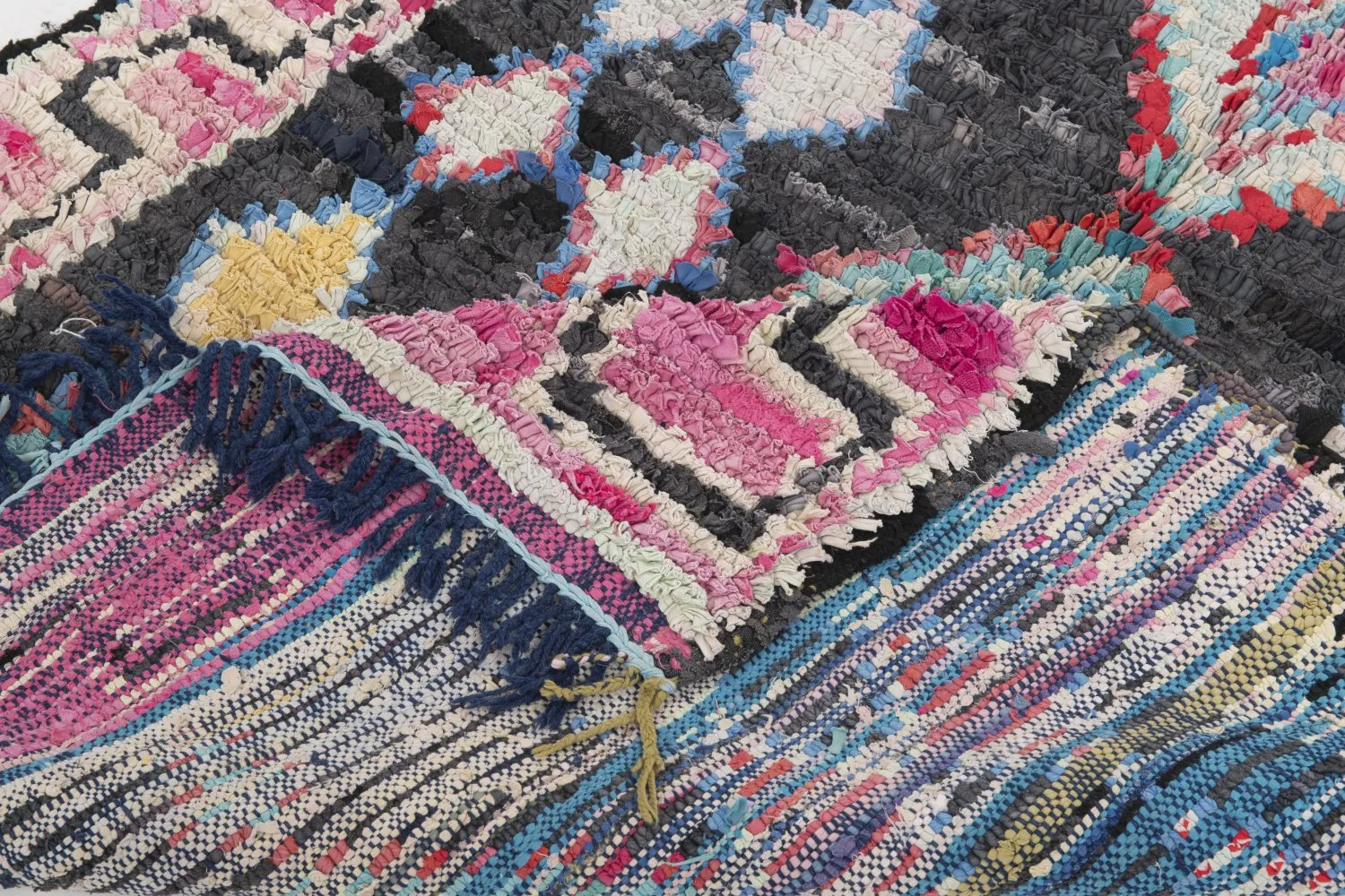 Tapete Berbere Marroquino Boucherouite 310 x 130 cm