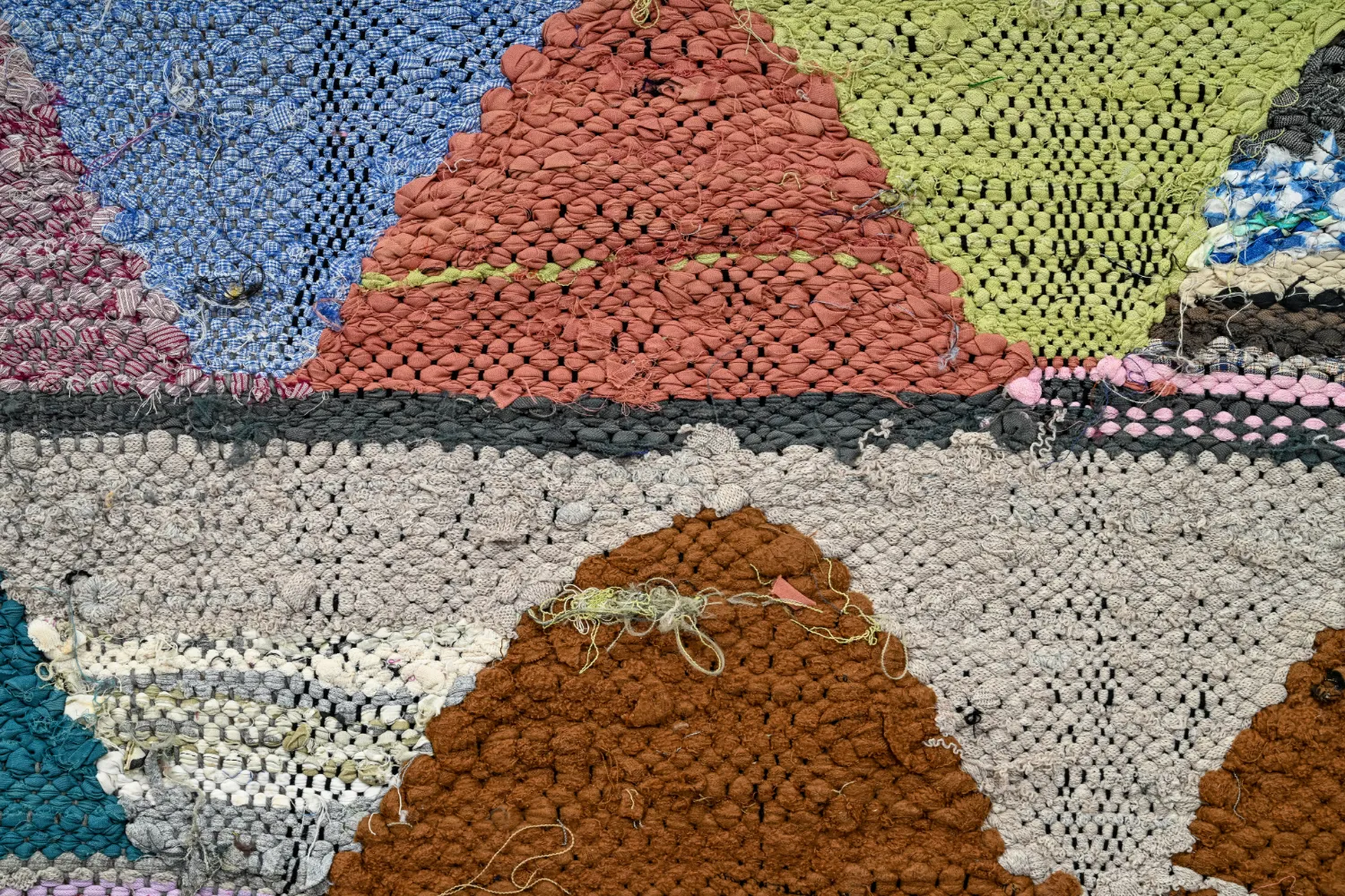 Tapete Berbere Marroquino Boucherouite 145 x 305 cm