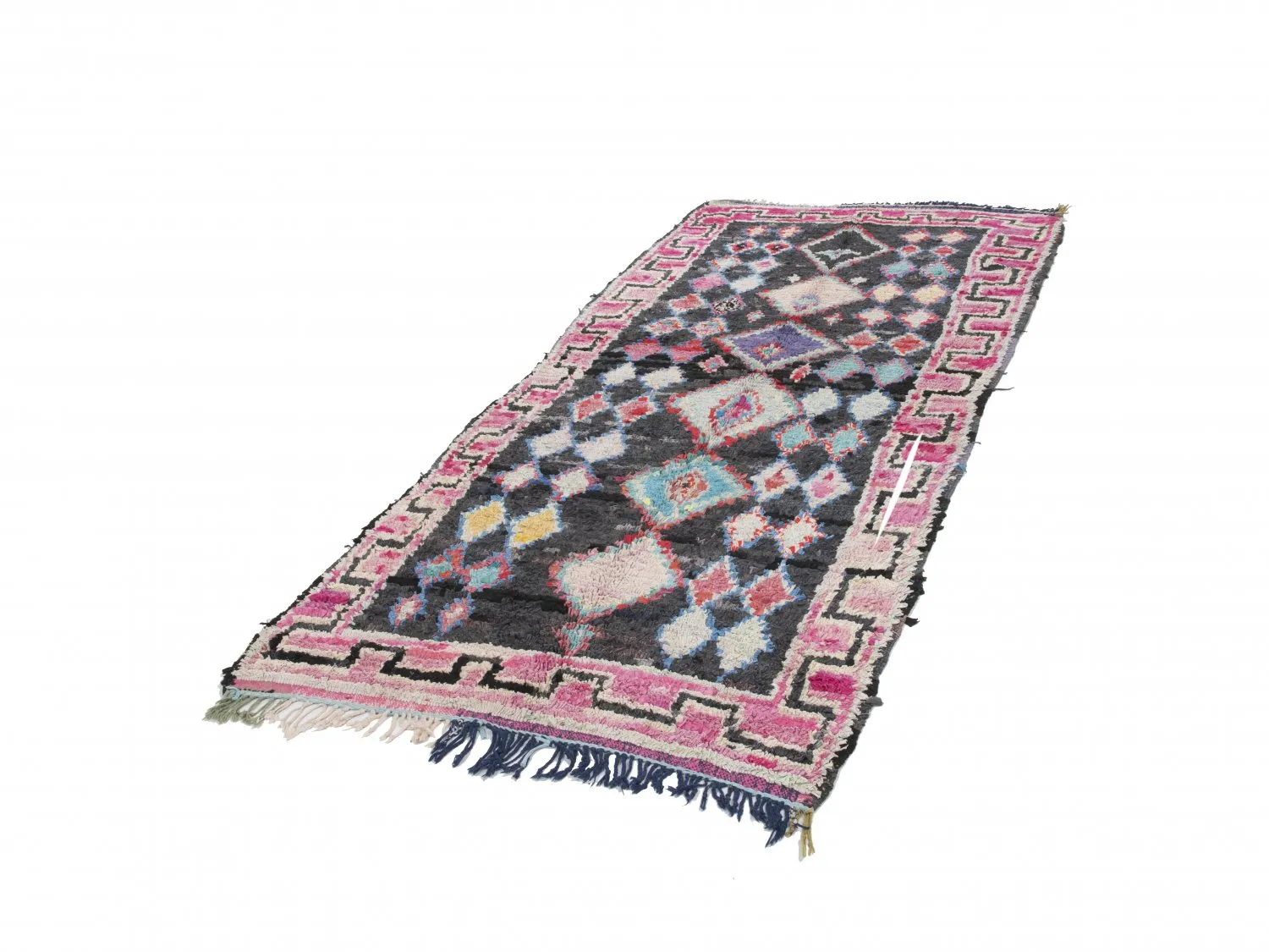 Tapete Berbere Marroquino Boucherouite 310 x 130 cm