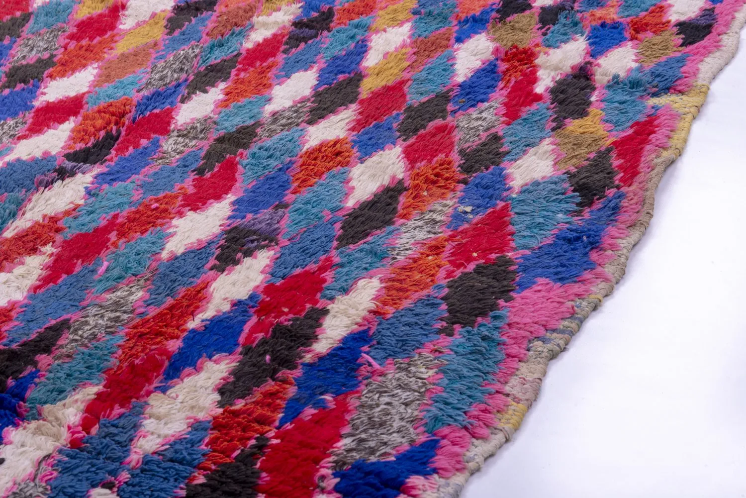Tapete Berbere Marroquino Boucherouite 220 x 110 cm