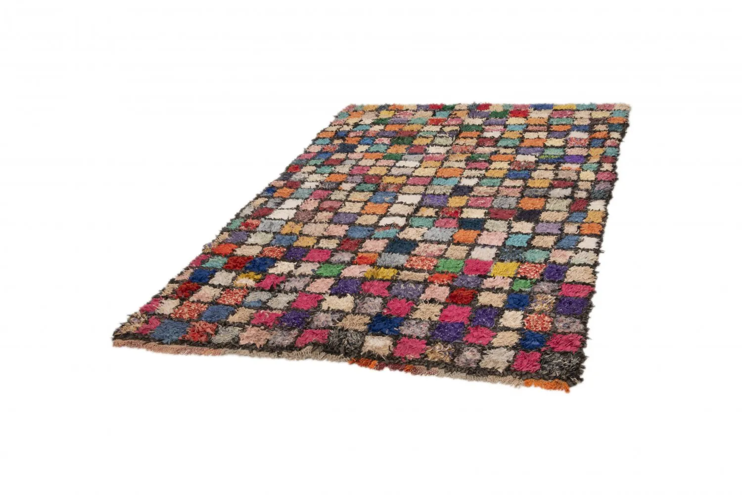 Tapete Berbere Marroquino Boucherouite 230 x 140 cm
