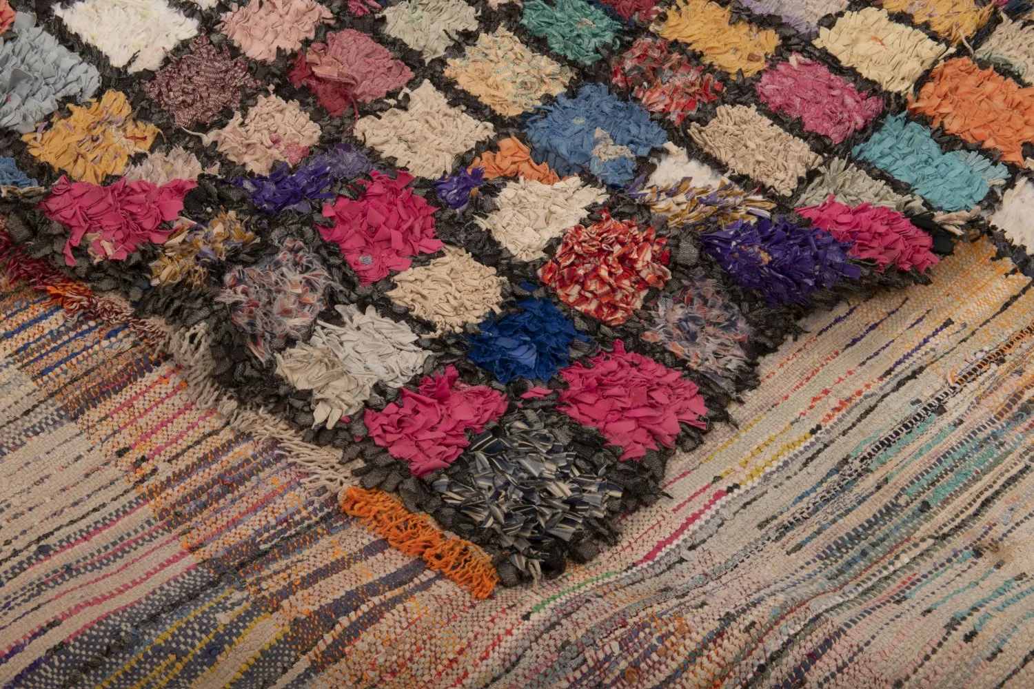 Tapete Berbere Marroquino Boucherouite 230 x 140 cm