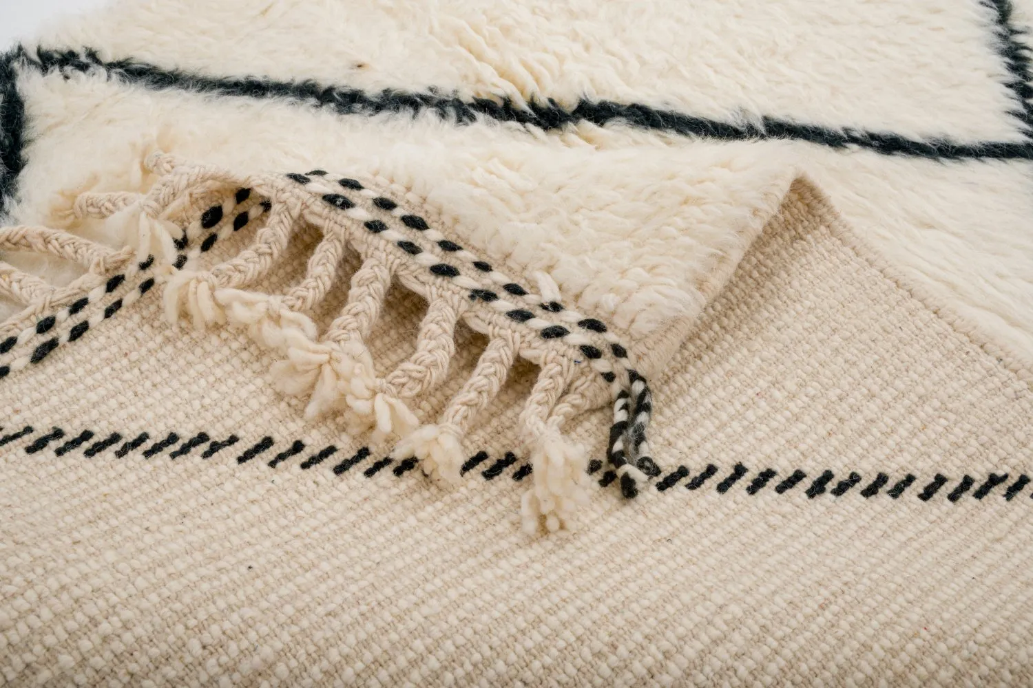 Tapete Kilim Marroquino Beni Ourain 285 x 95 cm