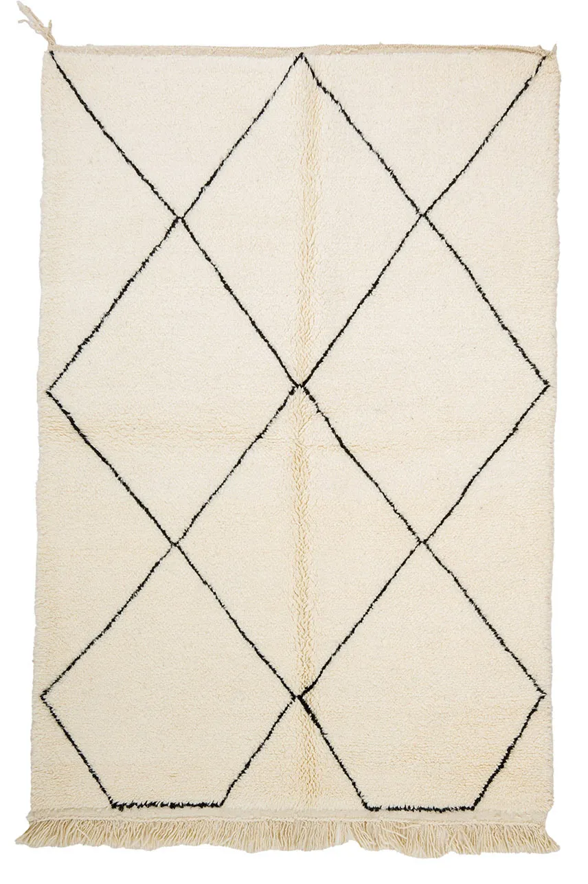 Tapete Kilim Marroquino Beni Ourain 150 x 225 cm
