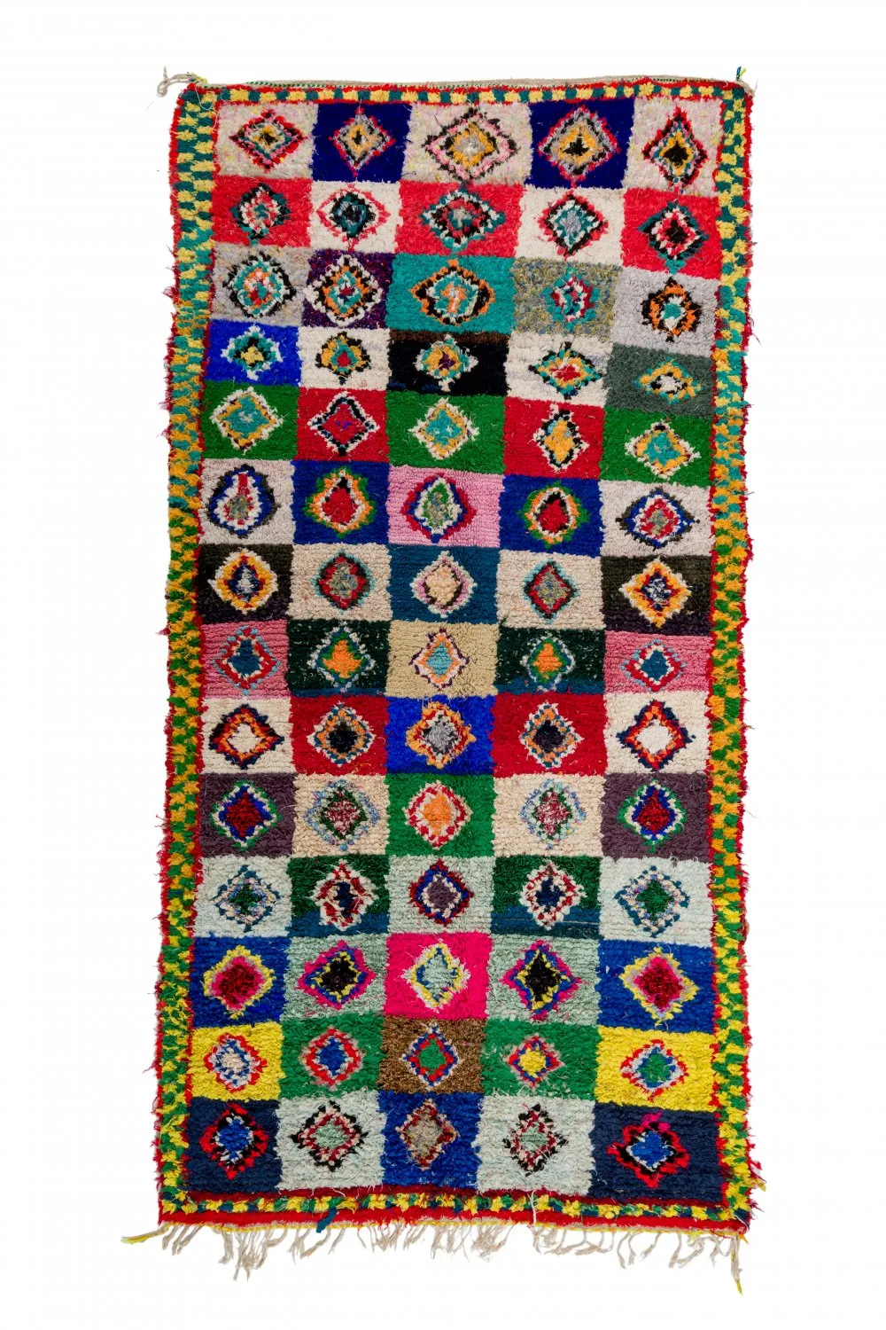Tapete Berbere Marroquino Boucherouite 290 x 145 cm