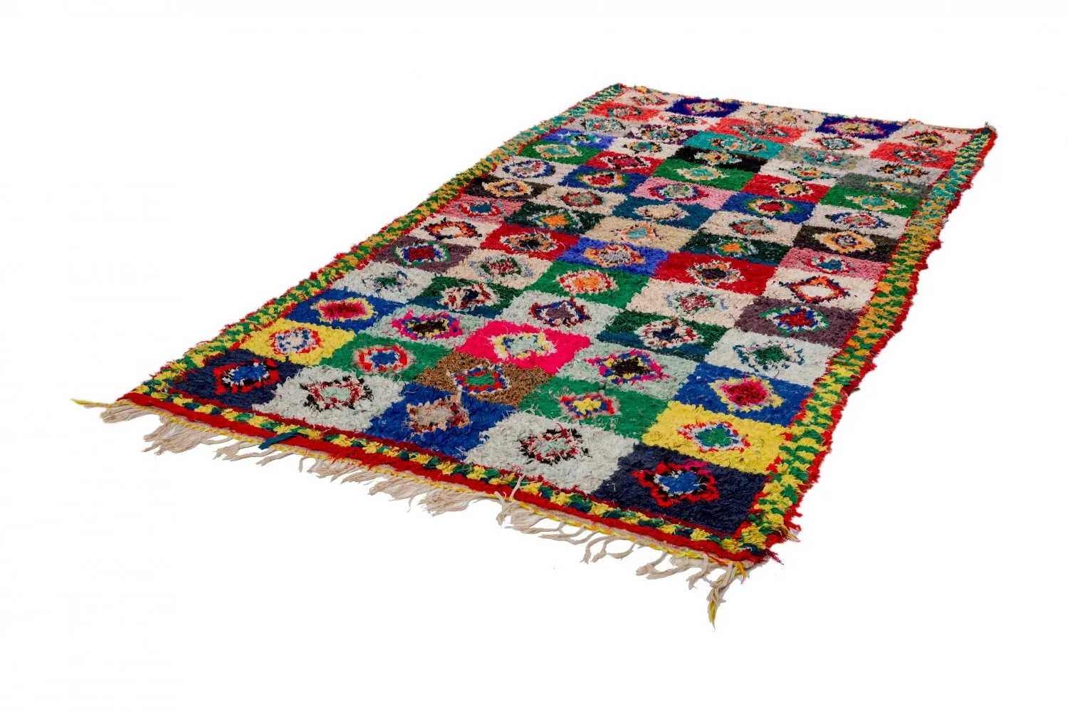 Tapete Berbere Marroquino Boucherouite 290 x 145 cm