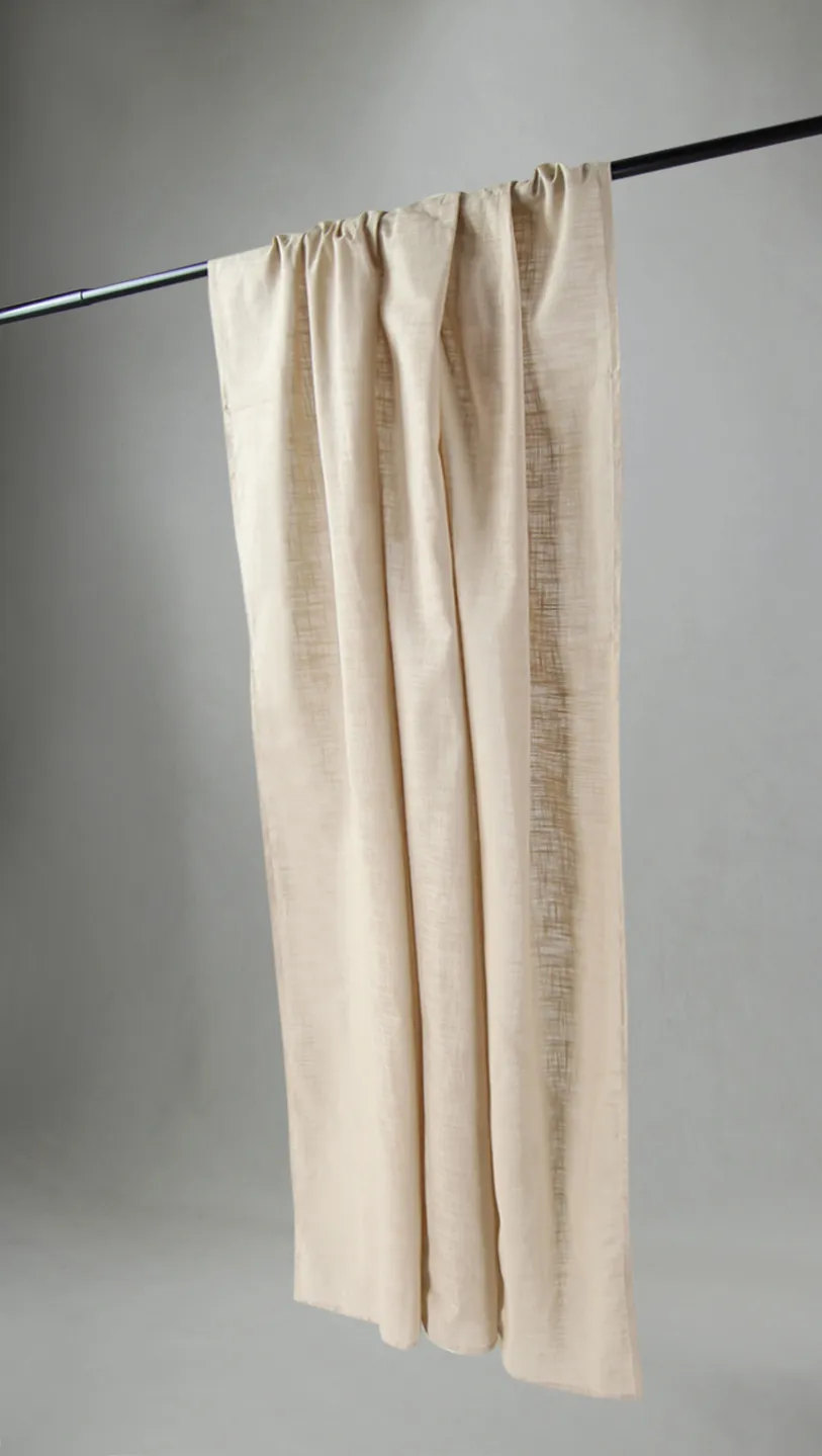 Cortinas - Cortina de algodão - Lollo (bege claro)