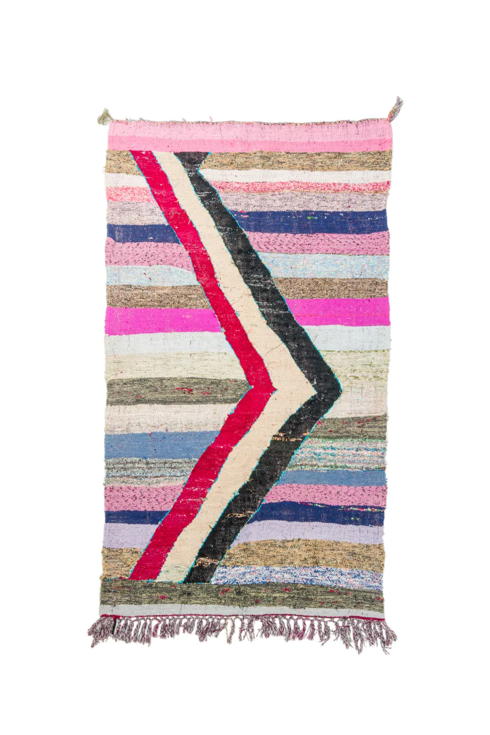 Tapete Berbere Marroquino Boucherouite 130 x 225 cm