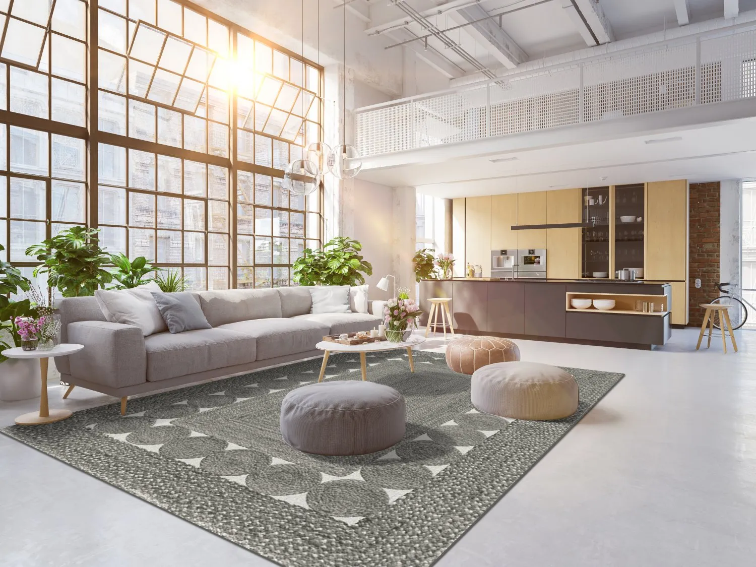 Tapete Wilton - Bellezza (cinza)