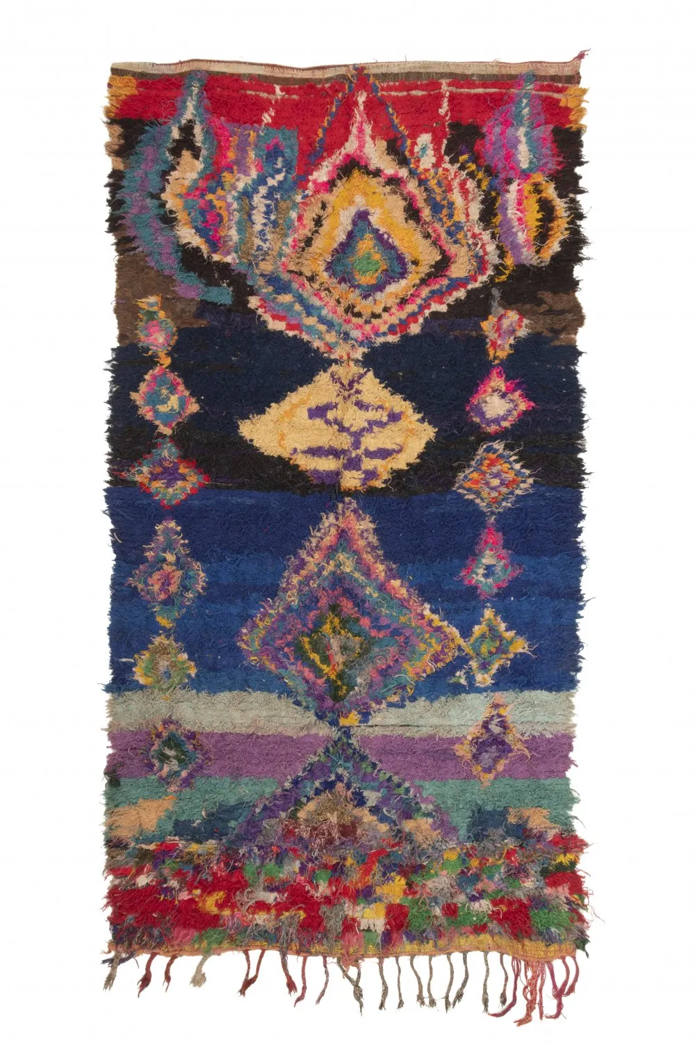 Tapete Berbere Marroquino Boucherouite 270 x 140 cm