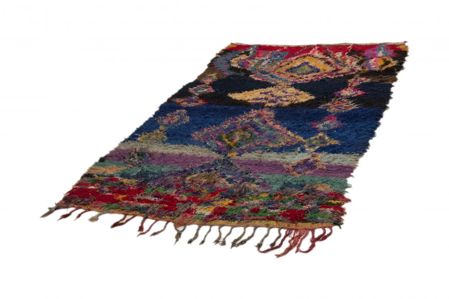 Tapete Berbere Marroquino Boucherouite 270 x 140 cm