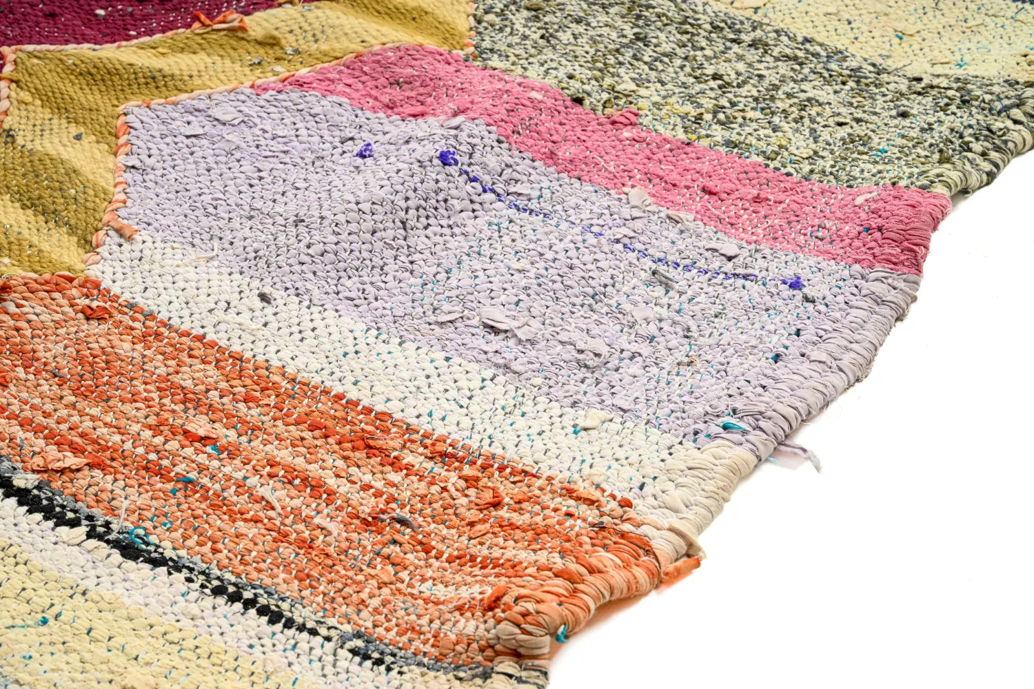 Tapete Berbere Marroquino Boucherouite 125 x 215 cm