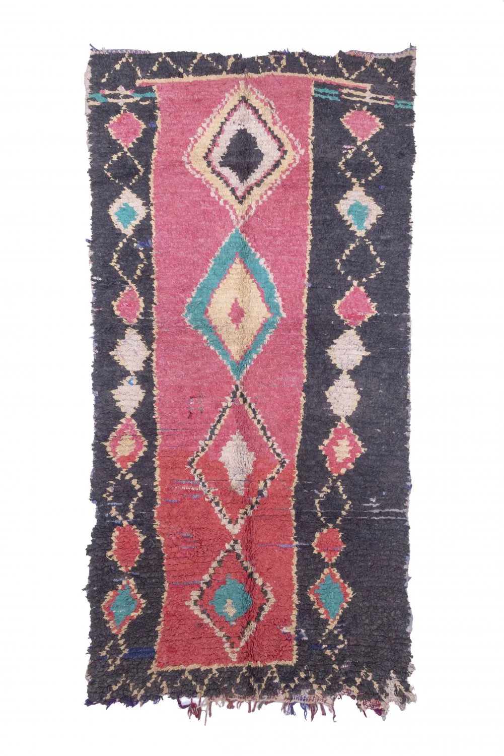 Tapete Berbere Marroquino Boucherouite 275 x 135 cm