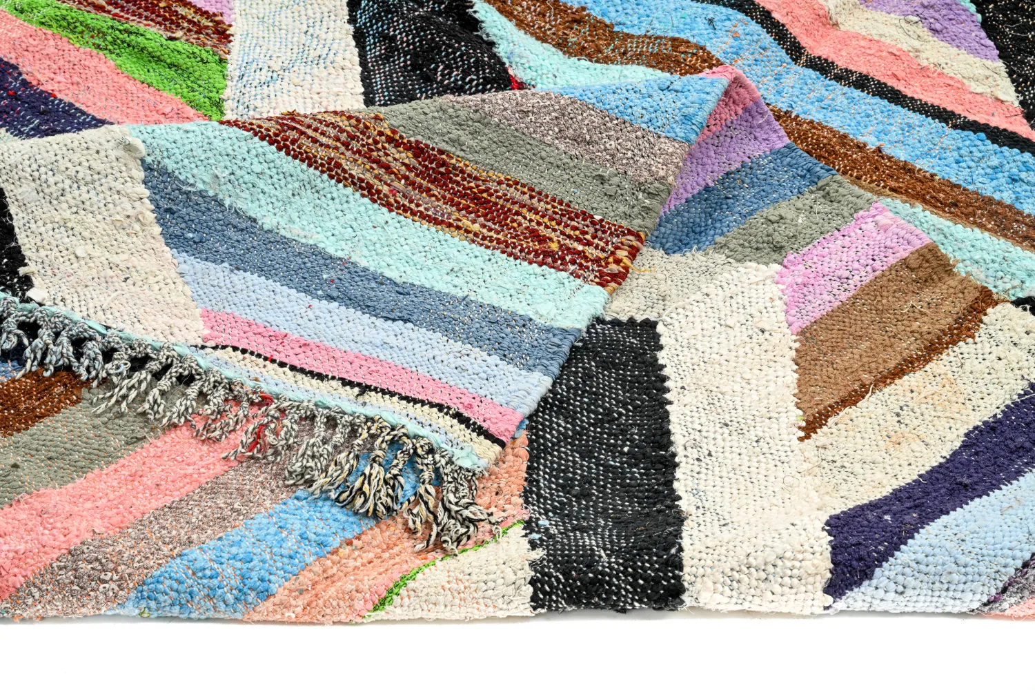 Tapete Berbere Marroquino Boucherouite 145 x 245 cm