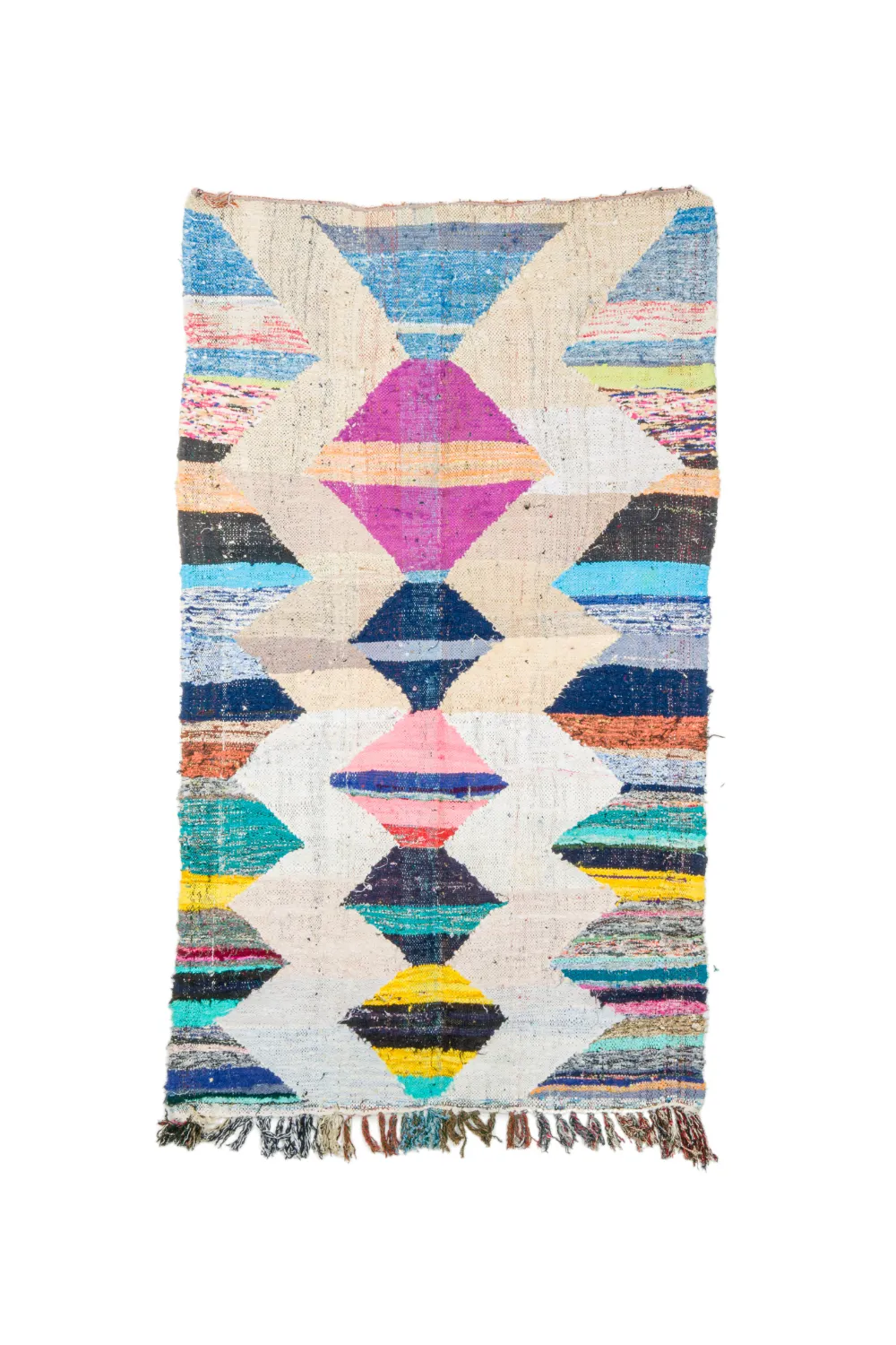 Tapete Berbere Marroquino Boucherouite 120 x 200 cm