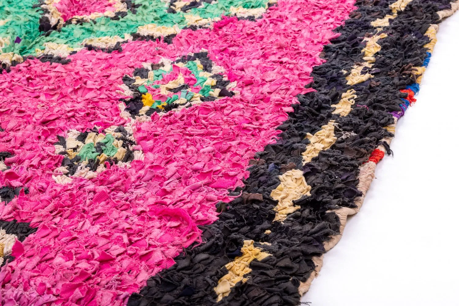Tapete Berbere Marroquino Boucherouite 260 x 140 cm