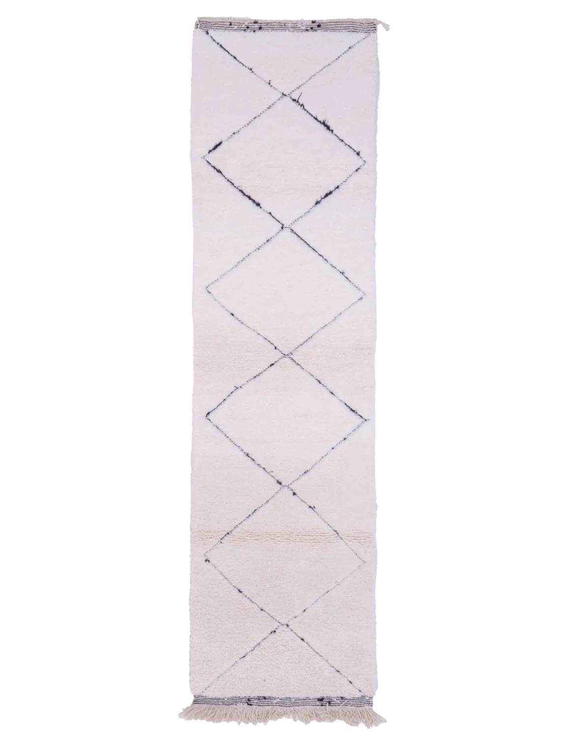 Tapete Kilim Marroquino Beni Ourain 310 x 80 cm