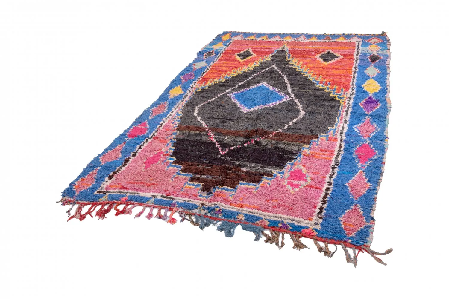 Tapete Berbere Marroquino Boucherouite 275 x 155 cm