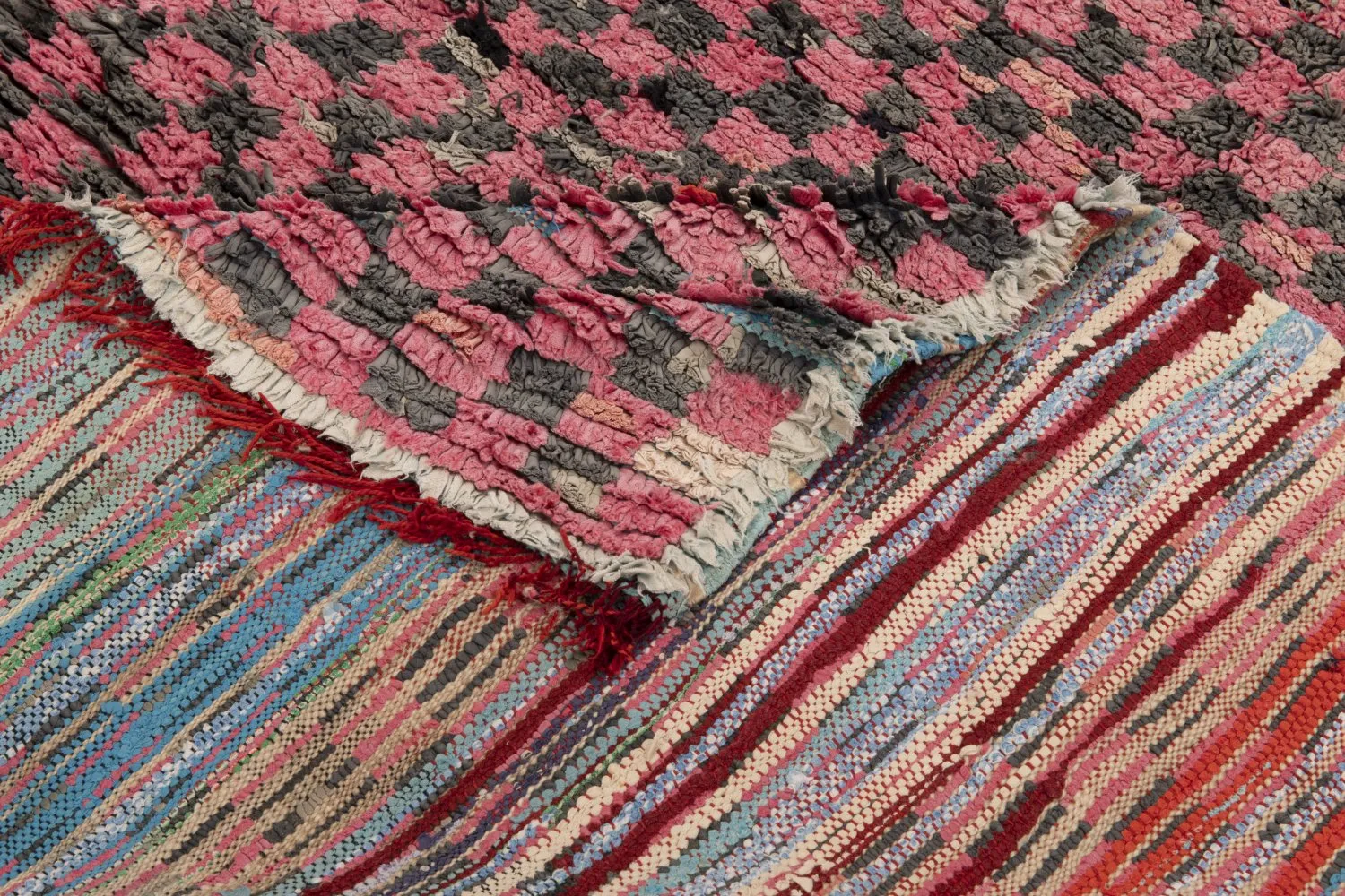 Tapete Berbere Marroquino Boucherouite 230 x 140 cm