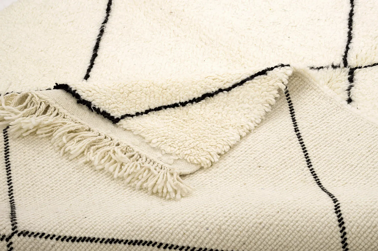 Tapete Kilim Marroquino Beni Ourain 150 x 225 cm