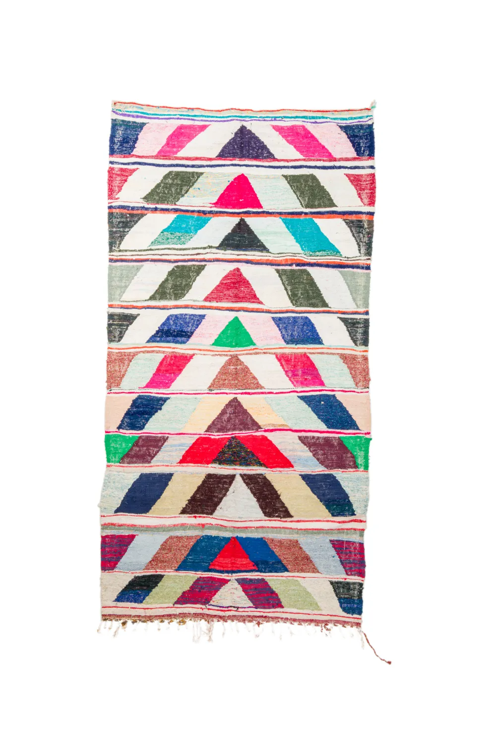 Tapete Berbere Marroquino Boucherouite 145 x 280 cm