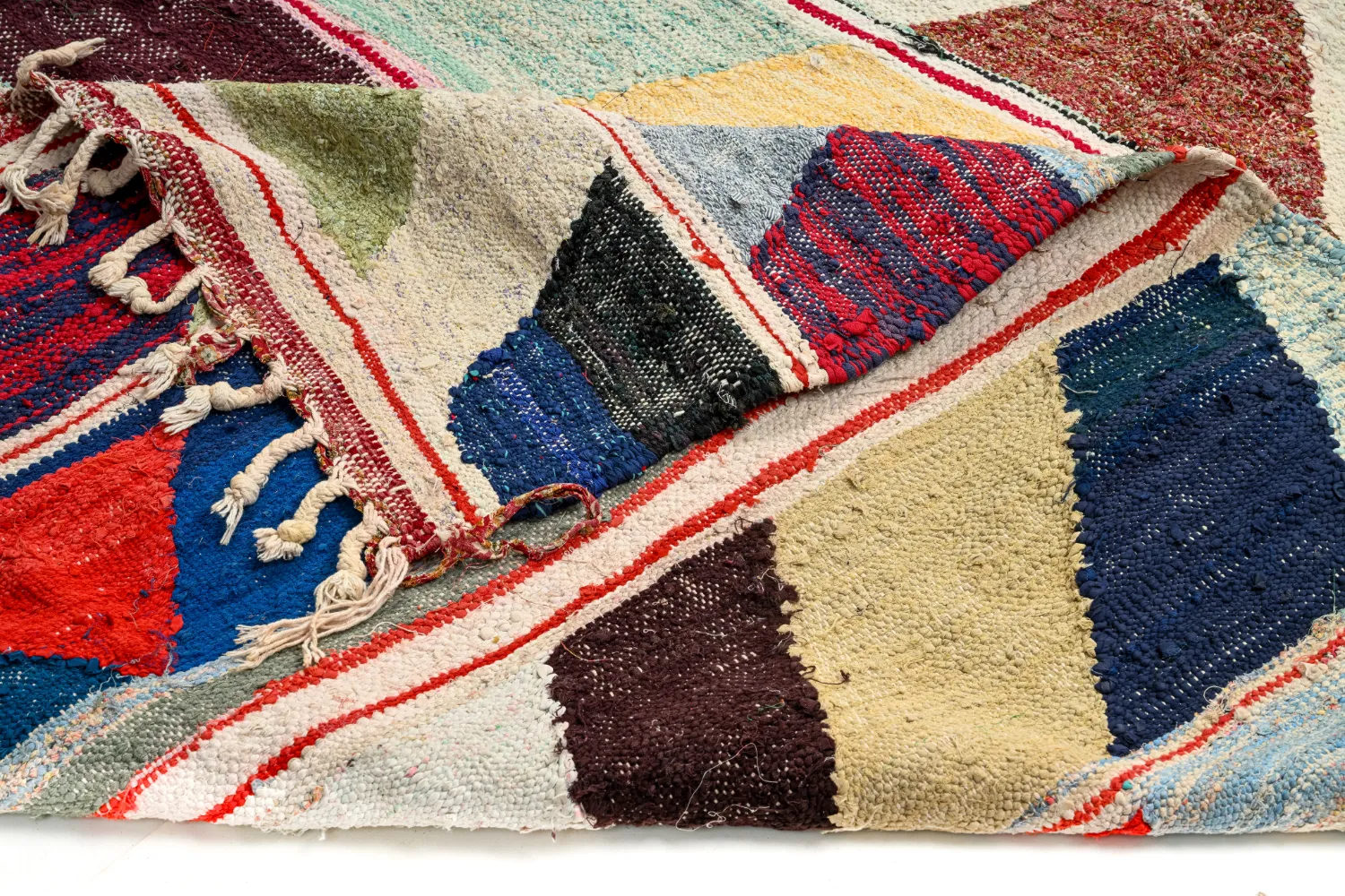 Tapete Berbere Marroquino Boucherouite 145 x 280 cm