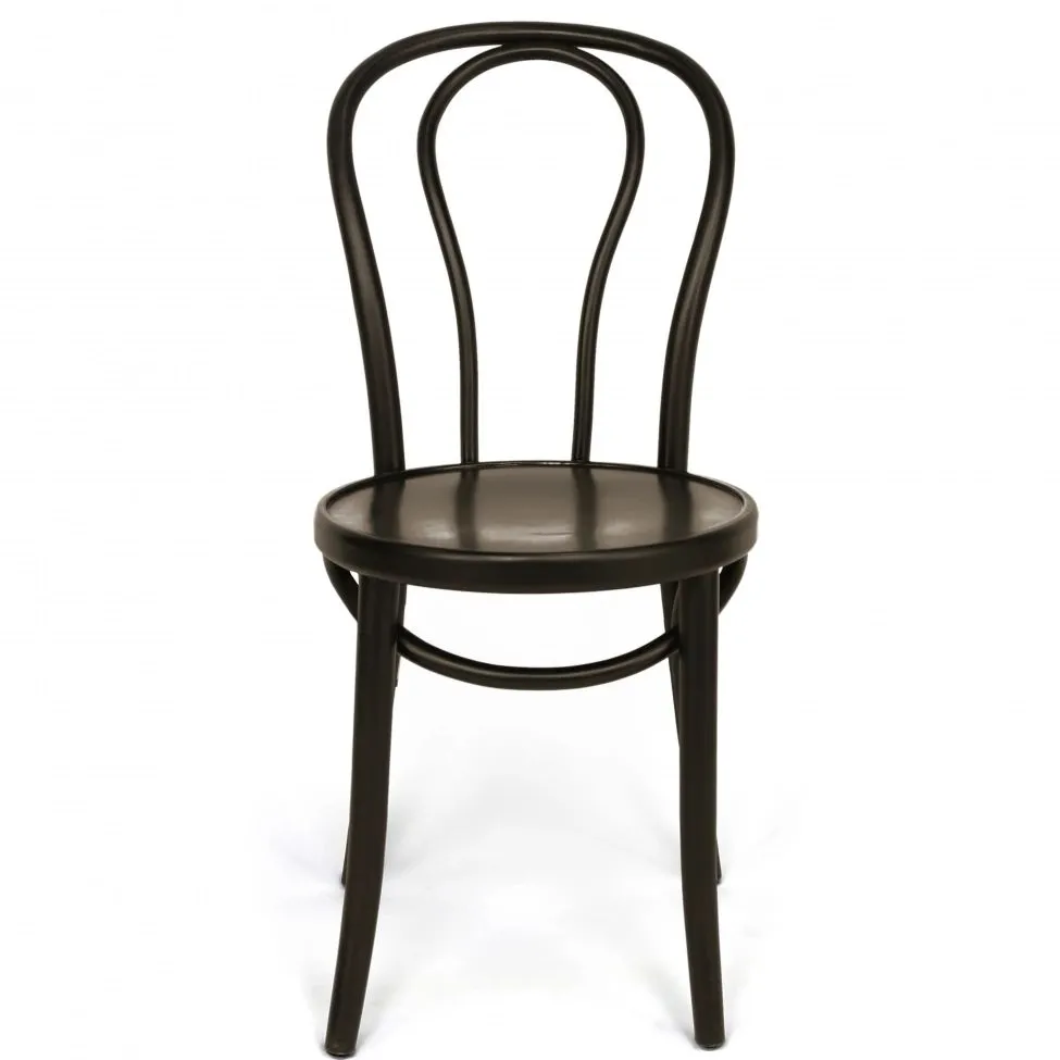 Cadeira - Bistro (madeira/preto) - 2 peças