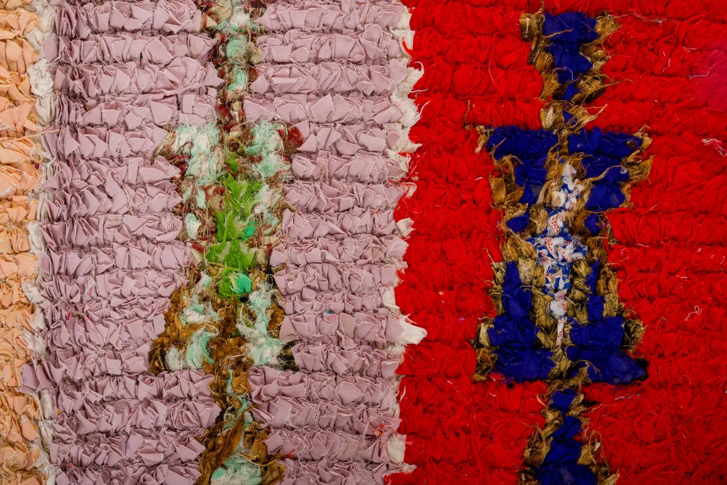 Tapete Berbere Marroquino Boucherouite 360 x 130 cm