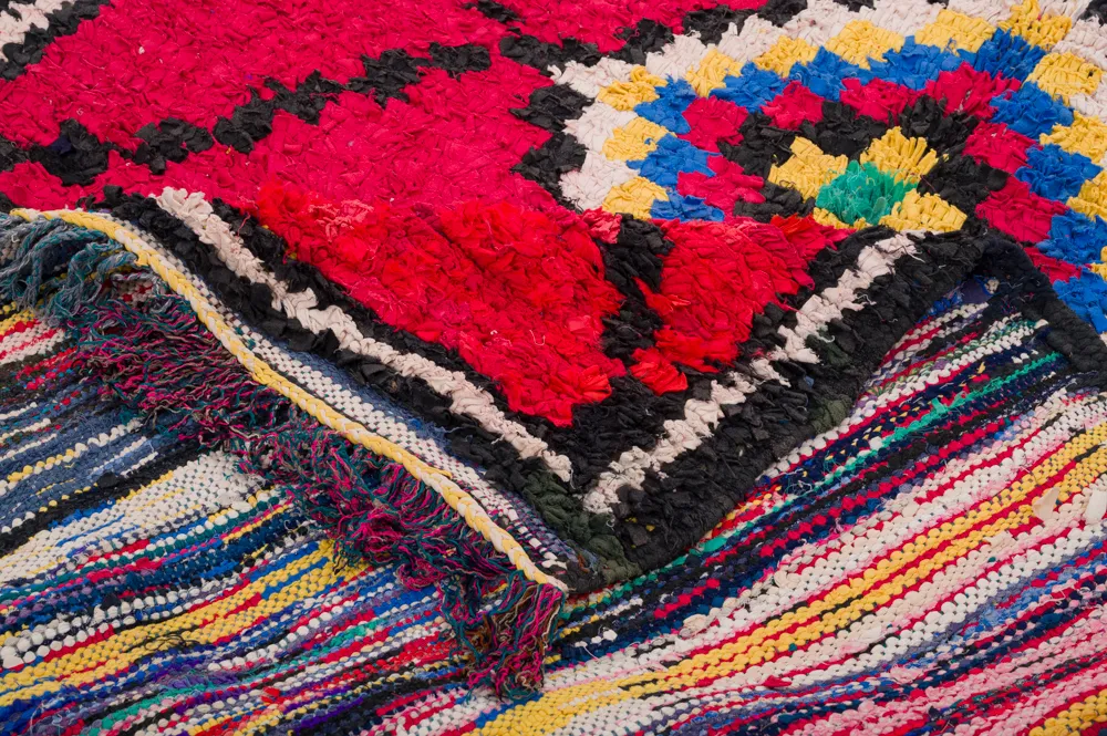 Tapete Berbere Marroquino Boucherouite 310 x 145 cm