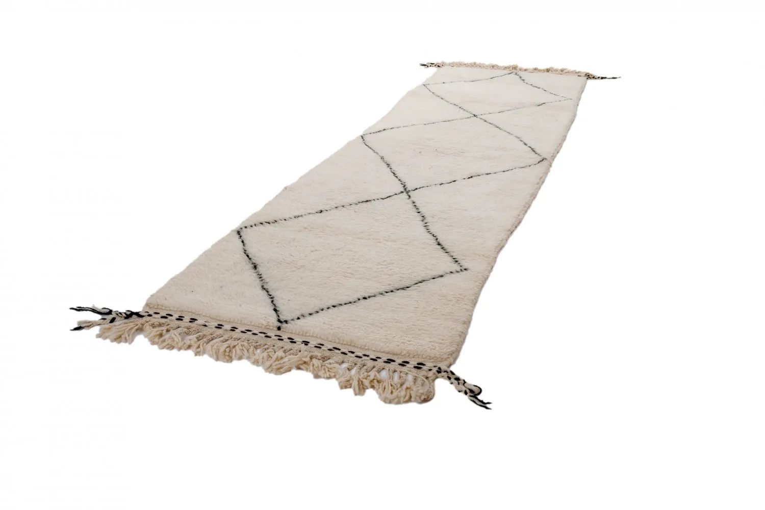Tapete Kilim Marroquino Beni Ourain 240 x 90 cm