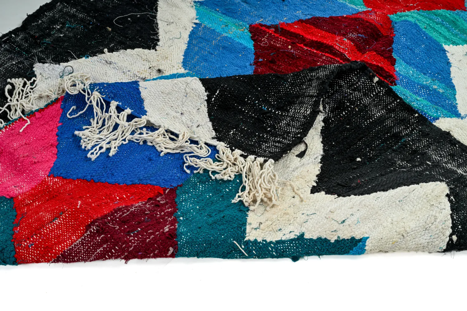 Tapete Berbere Marroquino Boucherouite 130 x 220 cm