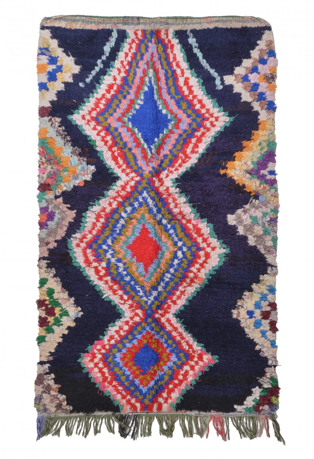 Tapete Berbere Marroquino Boucherouite 190 x 115 cm