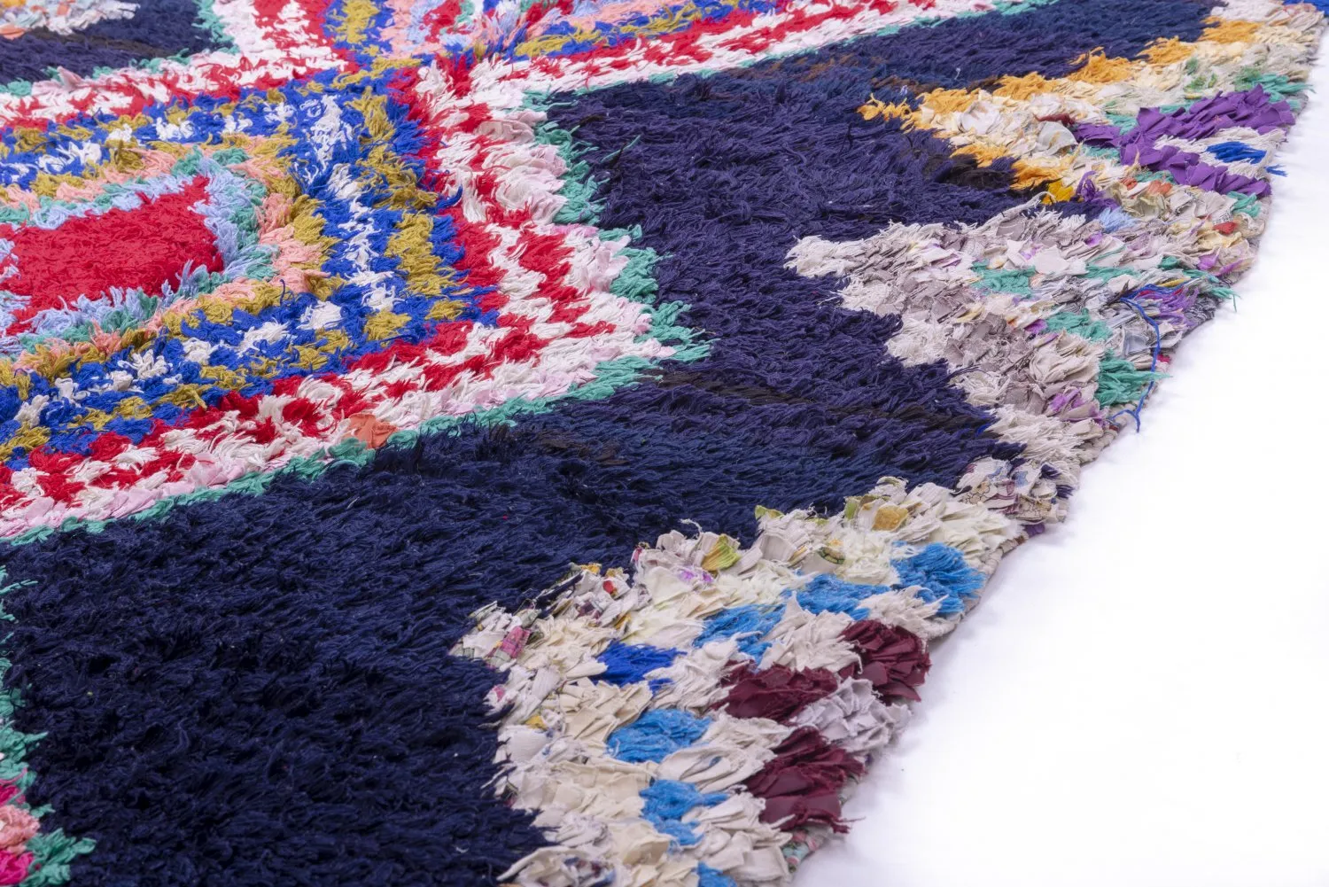 Tapete Berbere Marroquino Boucherouite 190 x 115 cm