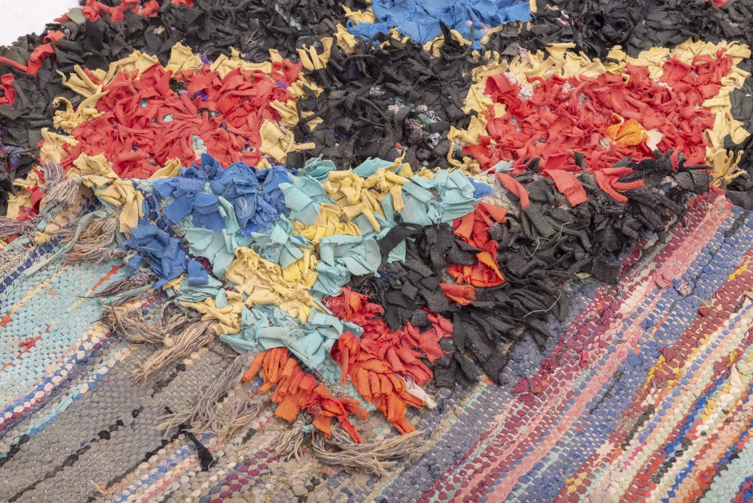 Tapete Berbere Marroquino Boucherouite 260 x 125 cm