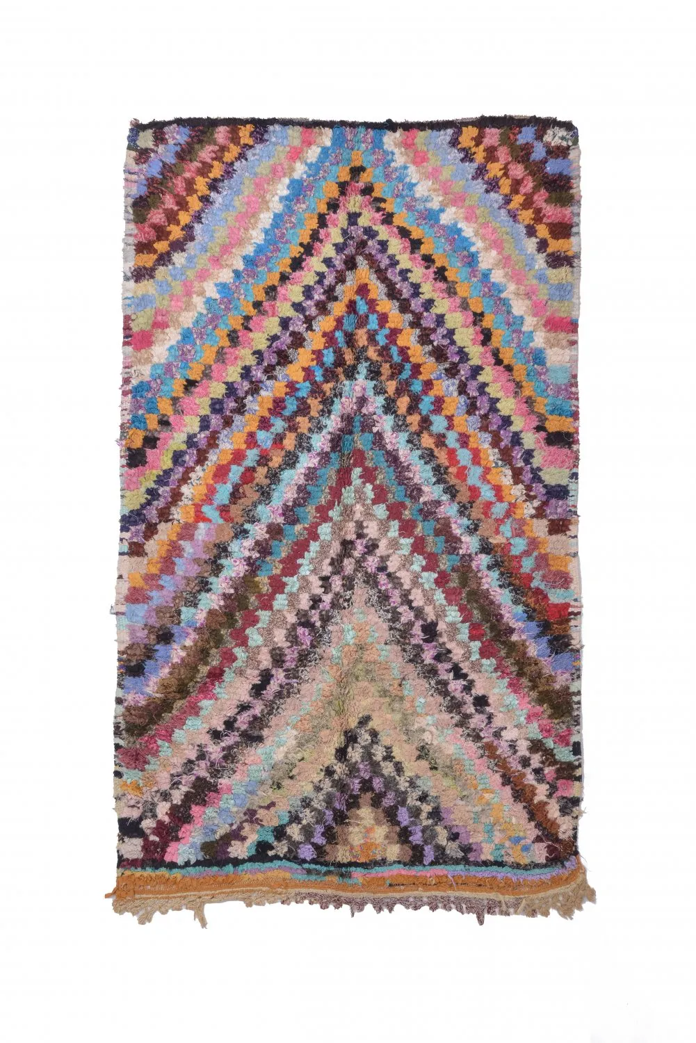 Tapete Berbere Marroquino Boucherouite 220 x 125 cm
