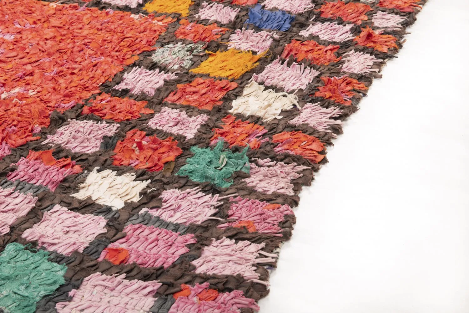 Tapete Berbere Marroquino Boucherouite 225 x 150 cm