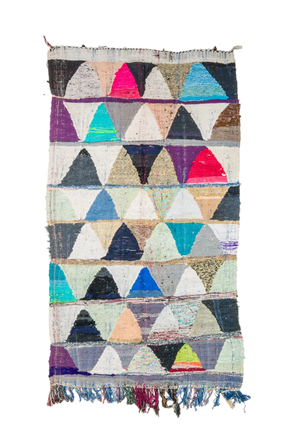 Tapete Berbere Marroquino Boucherouite 125 x 230 cm