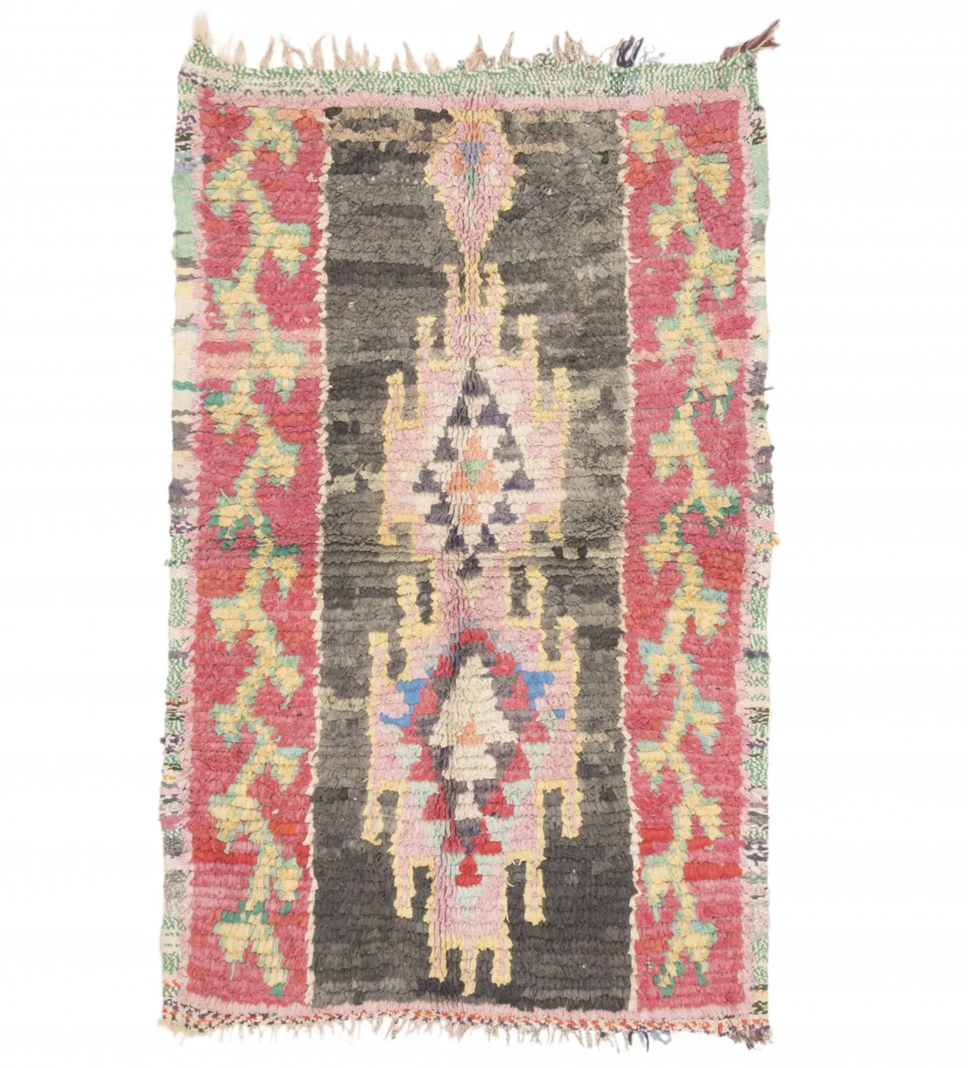Tapete Berbere Marroquino Boucherouite 160 x 100 cm