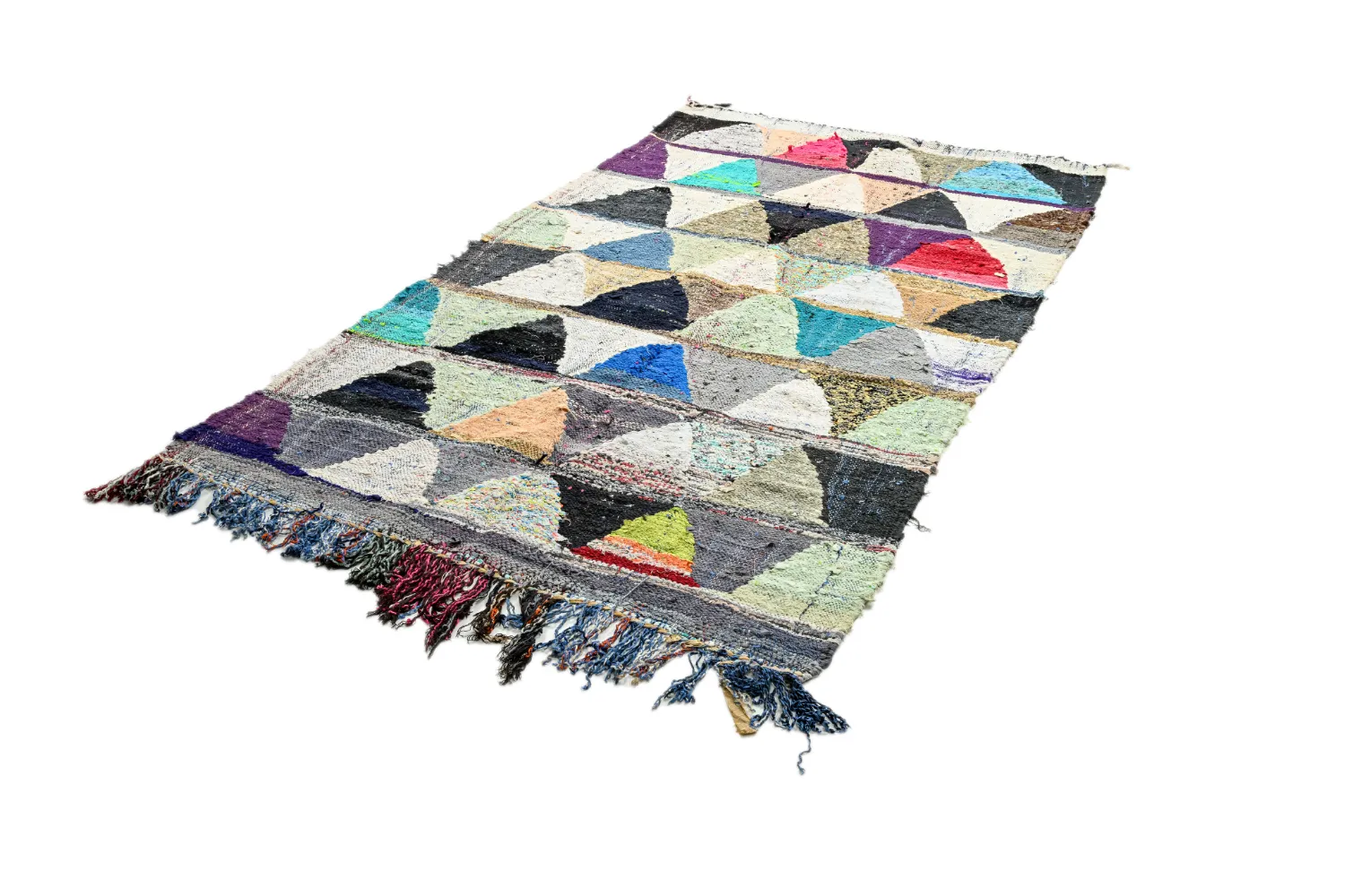 Tapete Berbere Marroquino Boucherouite 125 x 230 cm